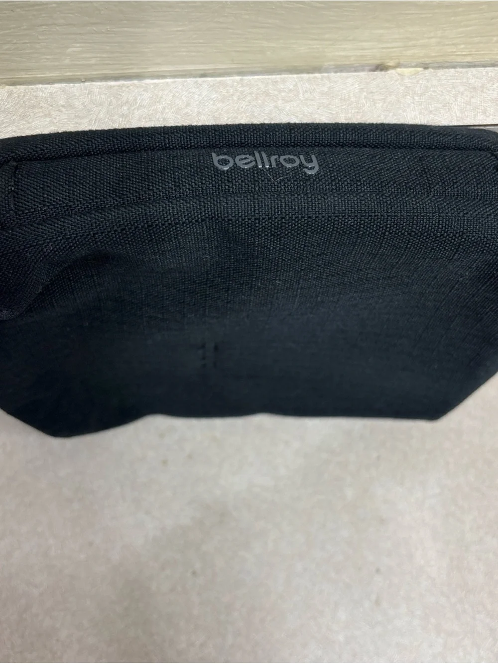 Bellroy Tech Kit Organizer Mini Metal Owl Emblem Black Travel Case